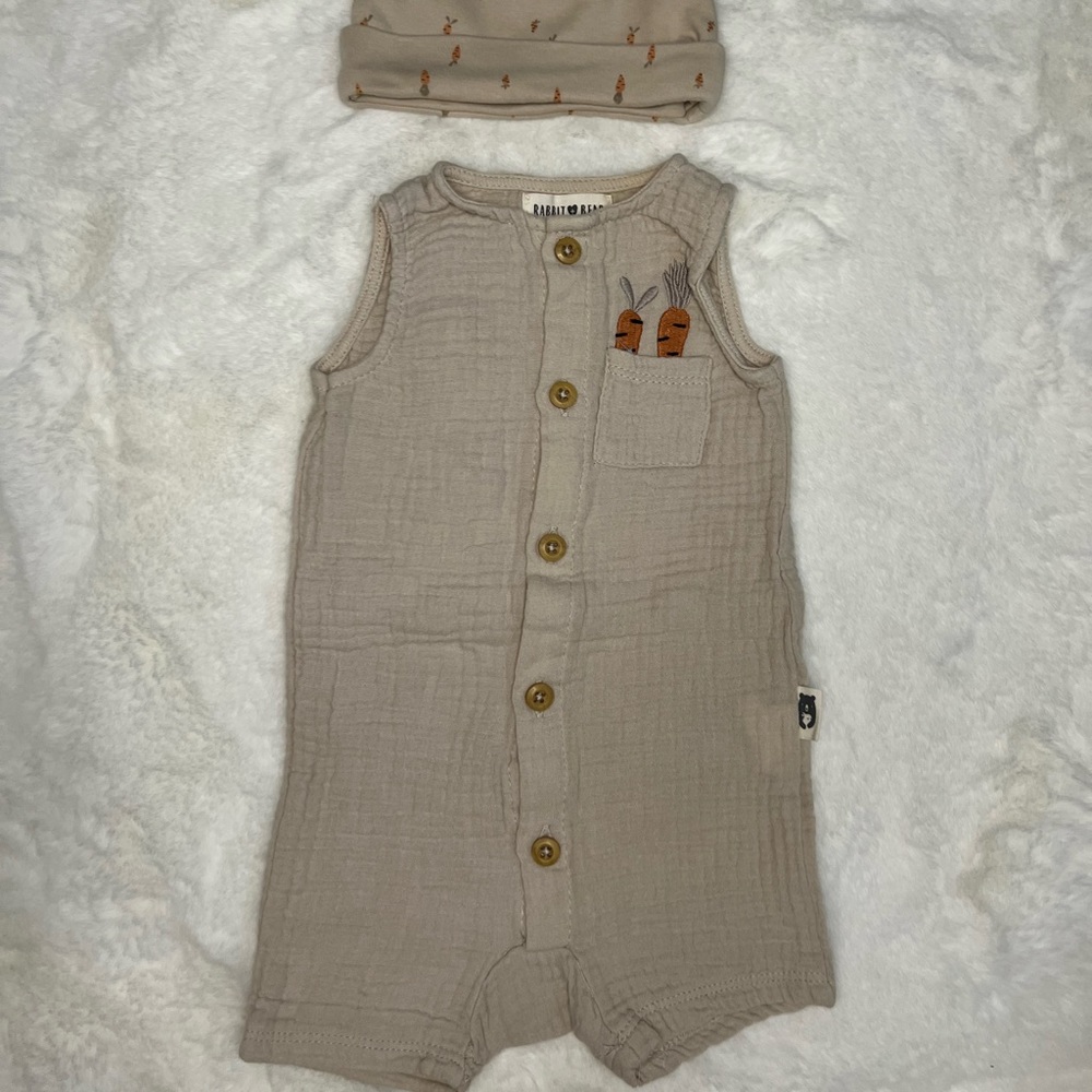 Rabbit bear baby outfit